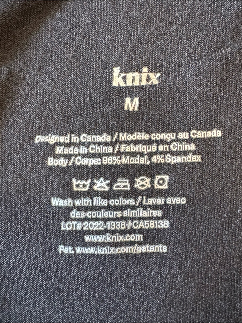 Knix Black Modal Blend Lounge Pants Size Medium Soft Wide Leg Pajama Pants - Picture 3 of 7